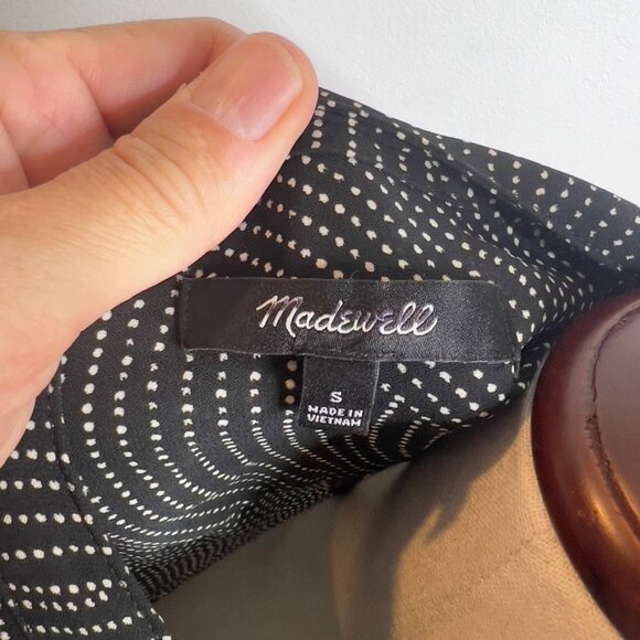 Madewell $168 Womens Tie-Waist Midi Dress in Dot Size S NT954 - Picture 7 of 7